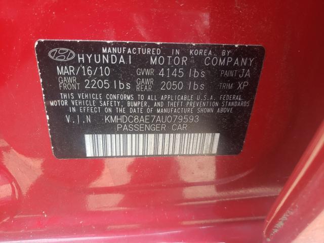 Photo 9 VIN: KMHDC8AE7AU079593 - HYUNDAI ELANTRA TO 