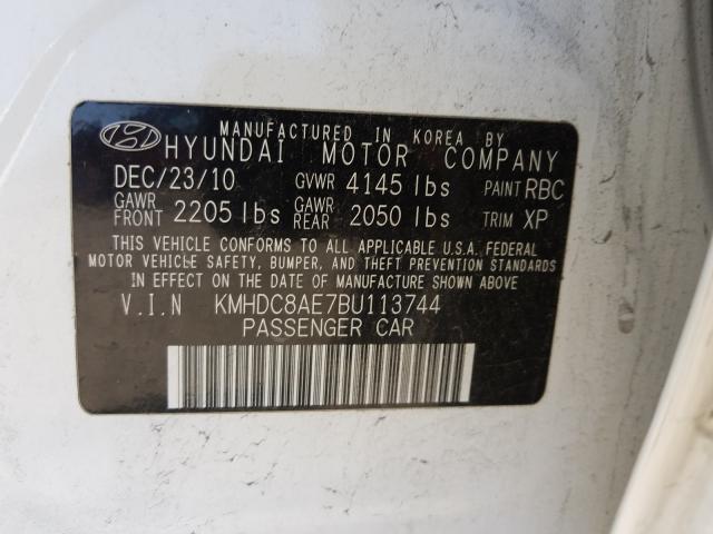 Photo 9 VIN: KMHDC8AE7BU113744 - HYUNDAI ELANTRA TO 