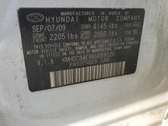 Photo 12 VIN: KMHDC8AE8AU059126 - HYUNDAI ELANTRA TO 