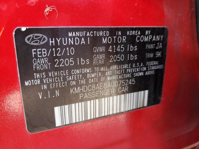 Photo 12 VIN: KMHDC8AE8AU075245 - HYUNDAI ELANTRA 