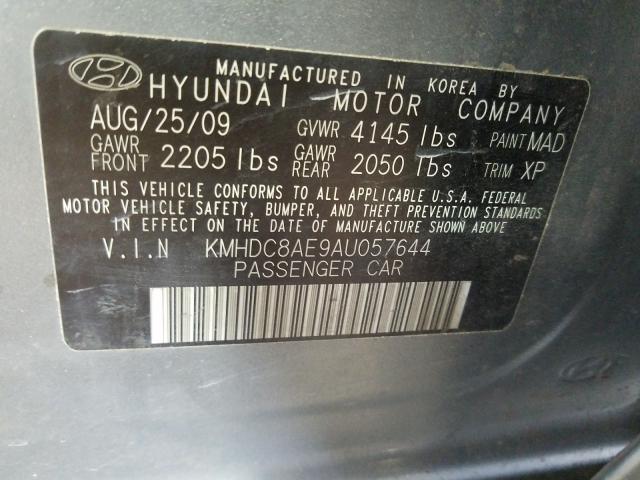 Photo 9 VIN: KMHDC8AE9AU057644 - HYUNDAI ELANTRA TO 