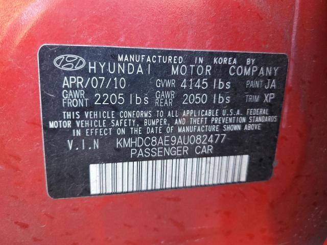 Photo 9 VIN: KMHDC8AE9AU082477 - HYUNDAI ELANTRA TO 