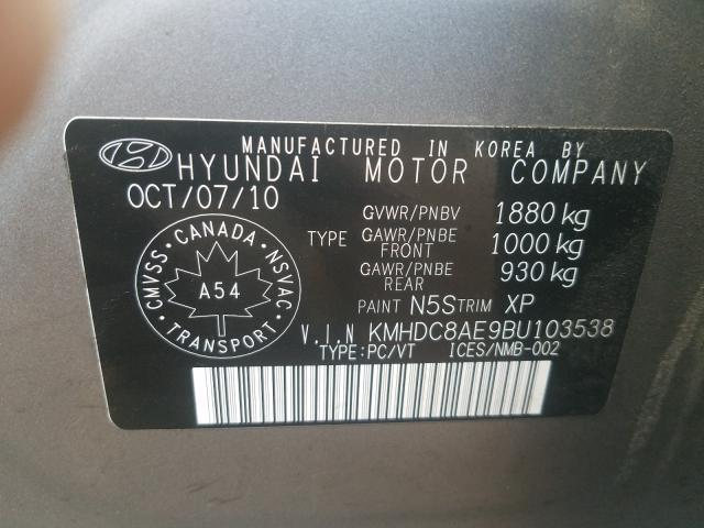 Photo 9 VIN: KMHDC8AE9BU103538 - HYUNDAI ELANTRA TO 