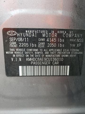 Photo 11 VIN: KMHDC8AE9CU136010 - HYUNDAI ELANTRA TO 