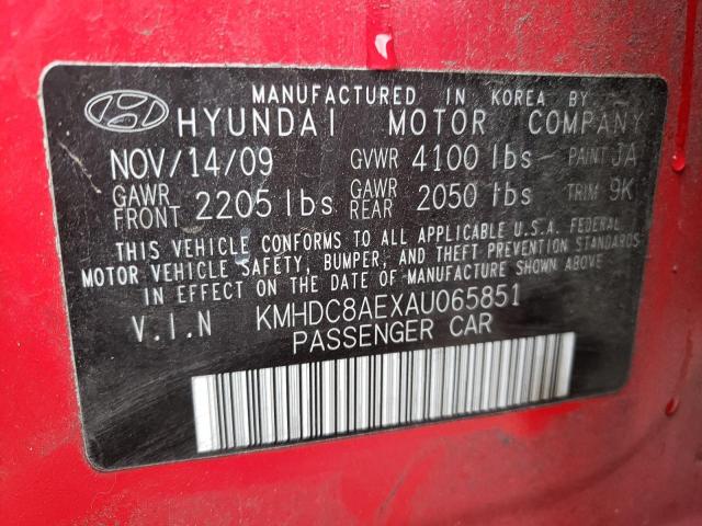 Photo 11 VIN: KMHDC8AEXAU065851 - HYUNDAI ELANTRA TO 