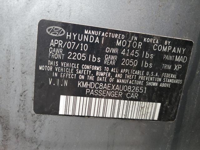 Photo 9 VIN: KMHDC8AEXAU082651 - HYUNDAI ELANTRA TO 