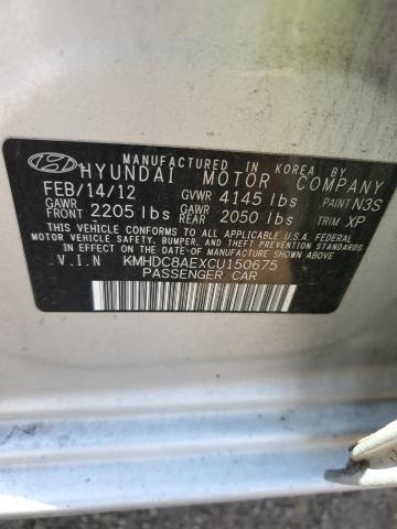 Photo 11 VIN: KMHDC8AEXCU150675 - HYUNDAI ELANTRA TO 