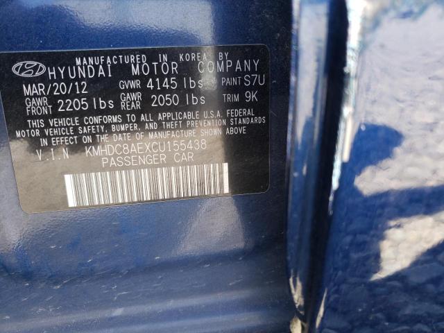 Photo 11 VIN: KMHDC8AEXCU155438 - HYUNDAI ELANTRA TO 