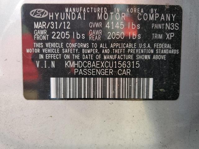 Photo 11 VIN: KMHDC8AEXCU156315 - HYUNDAI ELANTRA TO 