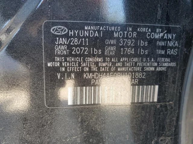 Photo 11 VIN: KMHDH4AE0BU101882 - HYUNDAI ELANTRA GL 