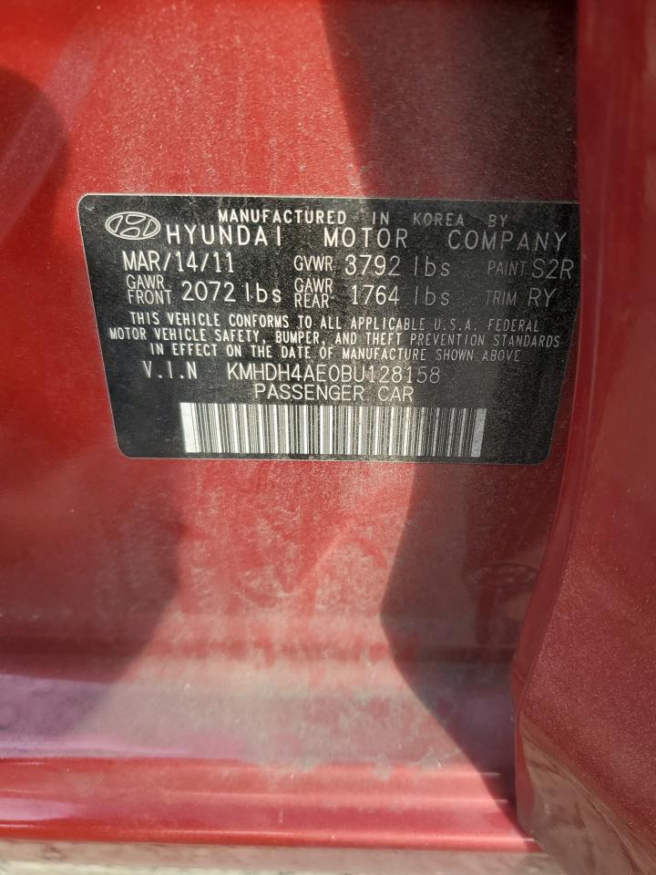 Photo 11 VIN: KMHDH4AE0BU128158 - HYUNDAI ELANTRA 