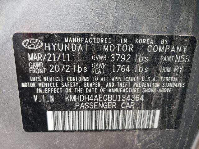 Photo 9 VIN: KMHDH4AE0BU134364 - HYUNDAI ELANTRA GL 