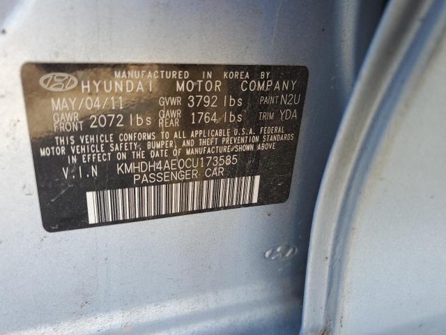 Photo 11 VIN: KMHDH4AE0CU173585 - HYUNDAI ELANTRA 