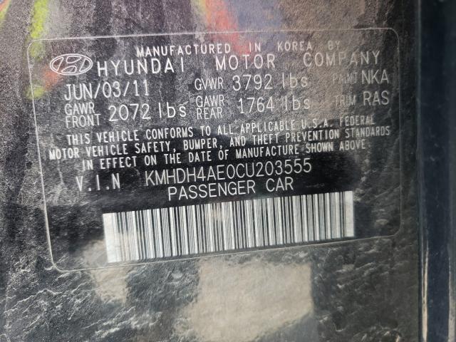 Photo 9 VIN: KMHDH4AE0CU203555 - HYUNDAI ELANTRA GL 