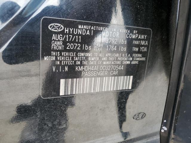 Photo 11 VIN: KMHDH4AE0CU270544 - HYUNDAI ELANTRA GL 