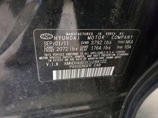 Photo 11 VIN: KMHDH4AE0CU288722 - HYUNDAI ELANTRA 