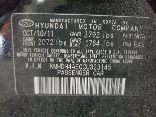 Photo 11 VIN: KMHDH4AE0CU323145 - HYUNDAI ELANTRA GL 