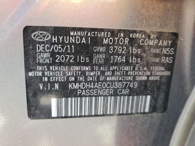 Photo 11 VIN: KMHDH4AE0CU387749 - HYUNDAI ELANTRA GL 