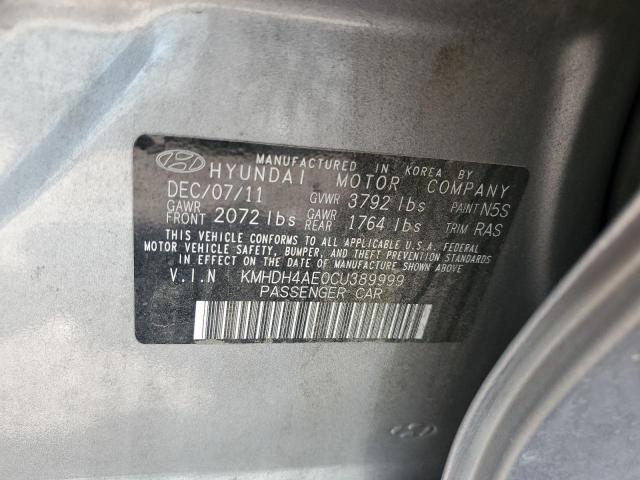 Photo 11 VIN: KMHDH4AE0CU389999 - HYUNDAI ELANTRA 