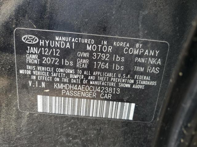 Photo 9 VIN: KMHDH4AE0CU423813 - HYUNDAI ELANTRA GL 