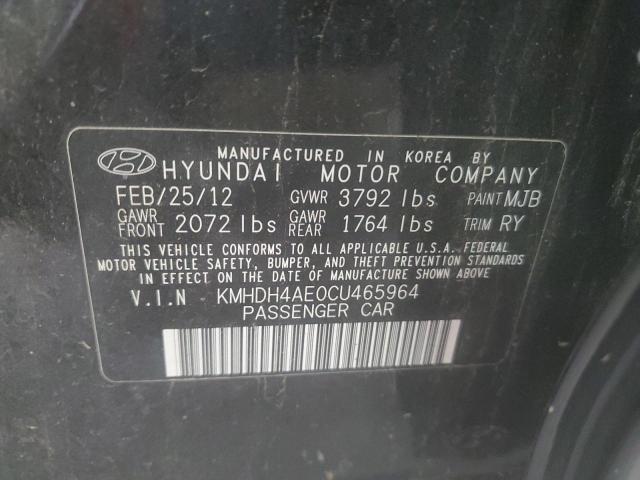 Photo 11 VIN: KMHDH4AE0CU465964 - HYUNDAI ELANTRA GL 