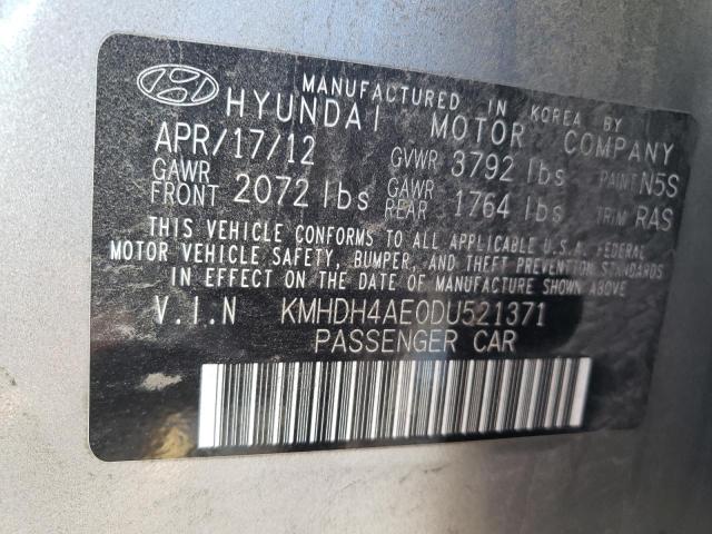 Photo 11 VIN: KMHDH4AE0DU521371 - HYUNDAI ELANTRA GL 