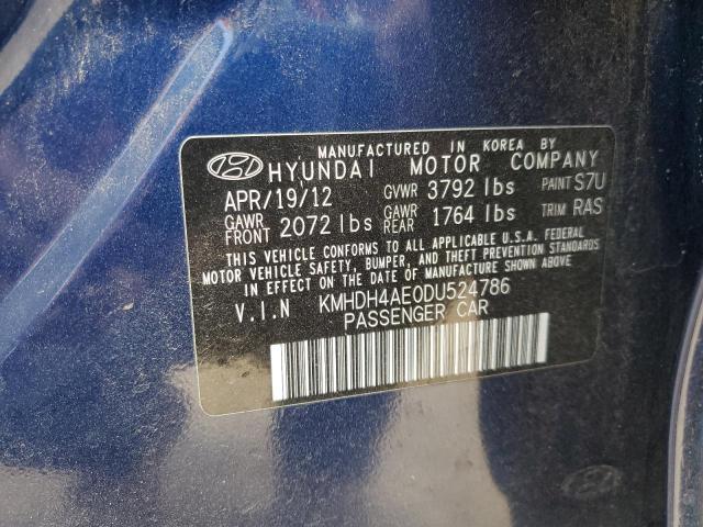 Photo 11 VIN: KMHDH4AE0DU524786 - HYUNDAI ELANTRA 