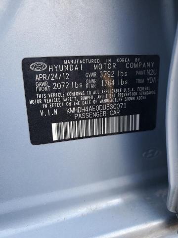 Photo 12 VIN: KMHDH4AE0DU530071 - HYUNDAI ELANTRA 