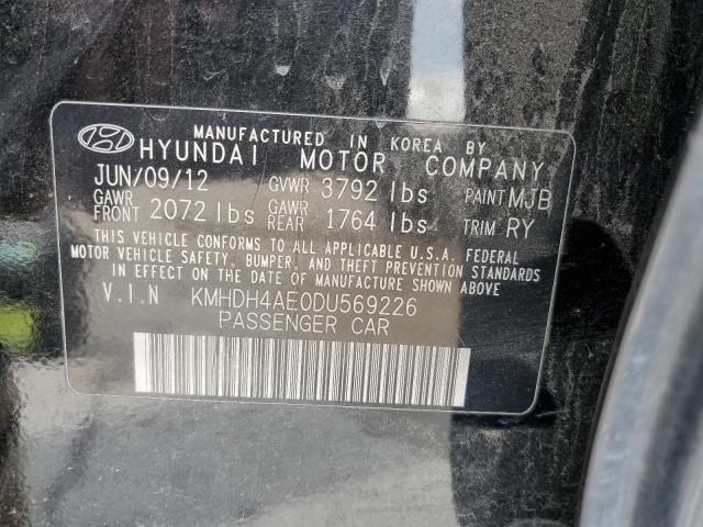 Photo 9 VIN: KMHDH4AE0DU569226 - HYUNDAI ELANTRA GL 