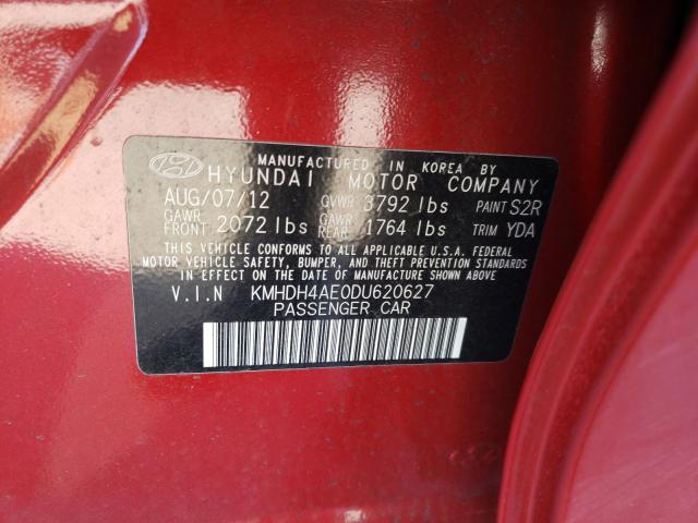 Photo 9 VIN: KMHDH4AE0DU620627 - HYUNDAI ELANTRA GL 