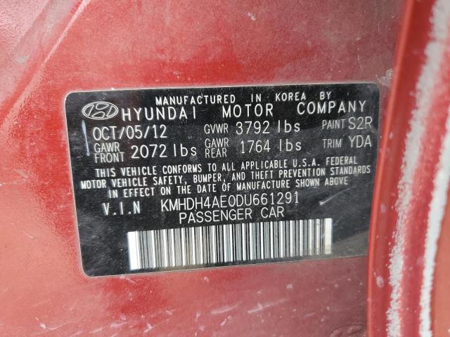 Photo 11 VIN: KMHDH4AE0DU661291 - HYUNDAI ELANTRA GL 