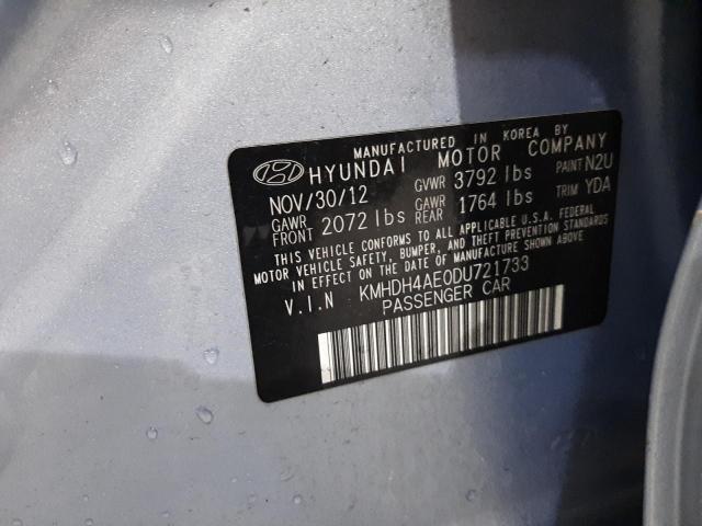 Photo 9 VIN: KMHDH4AE0DU721733 - HYUNDAI ELANTRA GL 