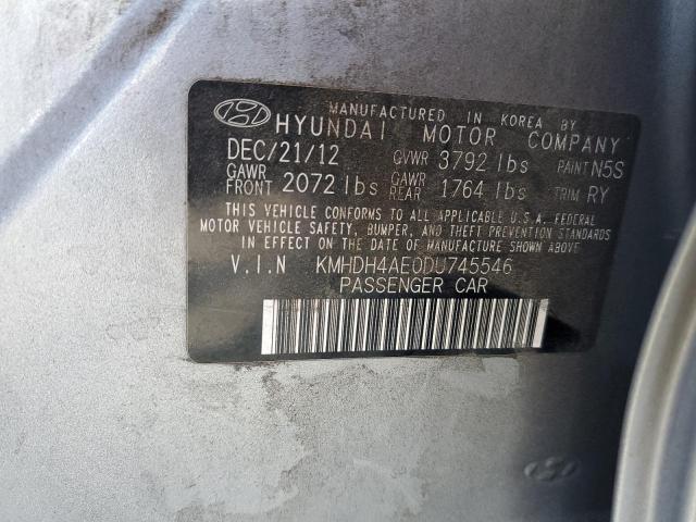 Photo 11 VIN: KMHDH4AE0DU745546 - HYUNDAI ELANTRA GL 