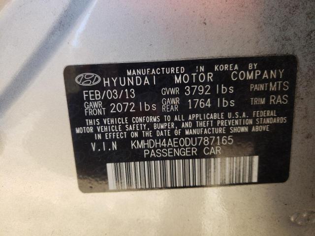 Photo 9 VIN: KMHDH4AE0DU787165 - HYUNDAI ELANTRA GL 