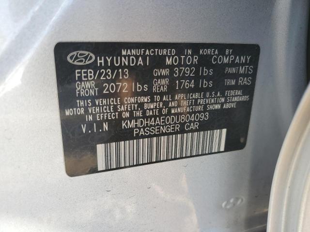 Photo 11 VIN: KMHDH4AE0DU804093 - HYUNDAI ELANTRA GL 