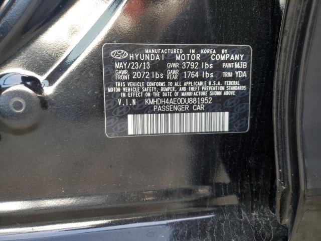 Photo 9 VIN: KMHDH4AE0DU881952 - HYUNDAI ELANTRA GL 