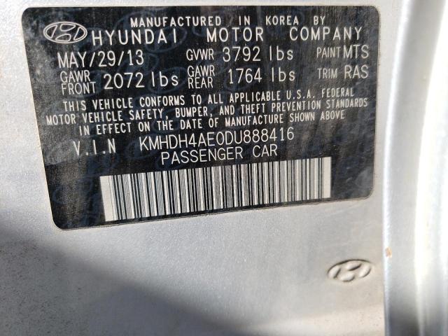 Photo 9 VIN: KMHDH4AE0DU888416 - HYUNDAI ELANTRA GL 