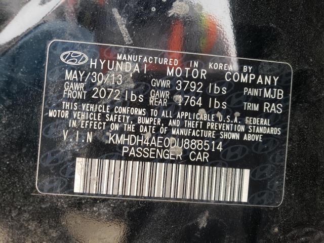 Photo 11 VIN: KMHDH4AE0DU888514 - HYUNDAI ELANTRA 