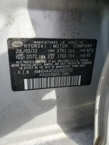 Photo 11 VIN: KMHDH4AE0DU925755 - HYUNDAI ELANTRA GL 