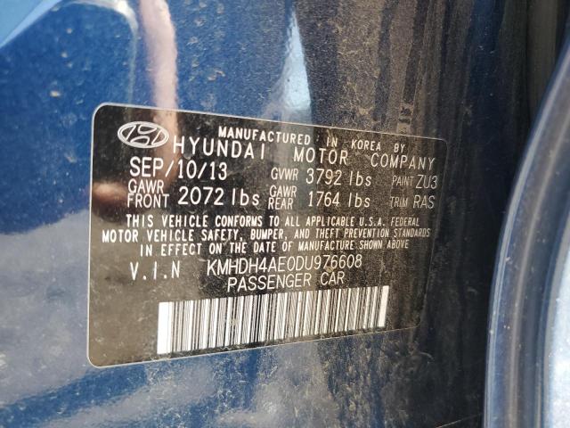 Photo 11 VIN: KMHDH4AE0DU976608 - HYUNDAI ELANTRA 