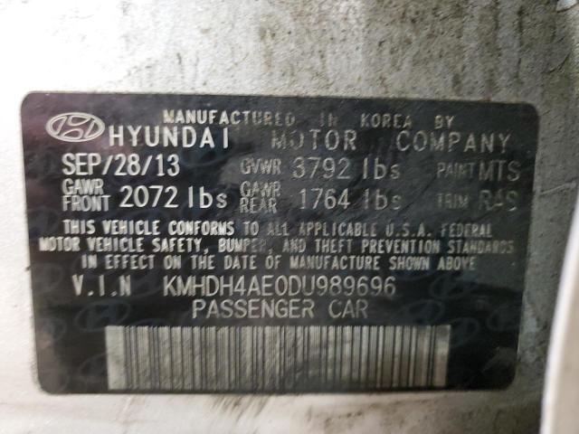 Photo 12 VIN: KMHDH4AE0DU989696 - HYUNDAI ELANTRA 