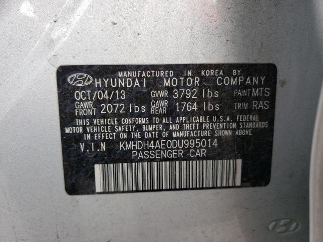 Photo 11 VIN: KMHDH4AE0DU995014 - HYUNDAI ELANTRA GL 