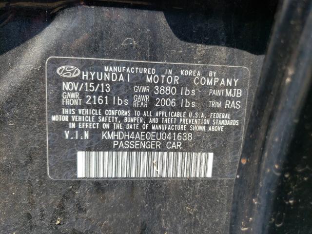 Photo 9 VIN: KMHDH4AE0EU041638 - HYUNDAI ELANTRA SE 