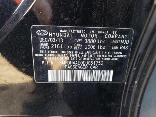 Photo 11 VIN: KMHDH4AE0EU051750 - HYUNDAI ELANTRA SE 