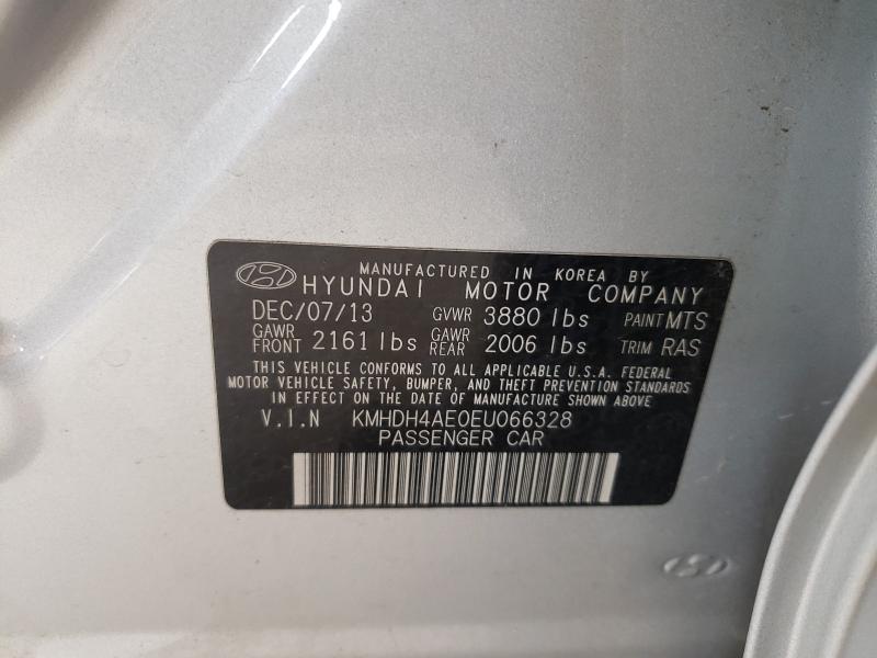 Photo 9 VIN: KMHDH4AE0EU066328 - HYUNDAI ELANTRA SE 