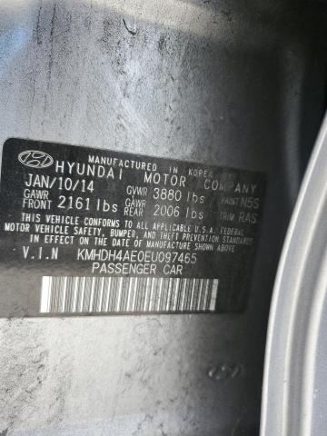 Photo 11 VIN: KMHDH4AE0EU097465 - HYUNDAI ELANTRA 