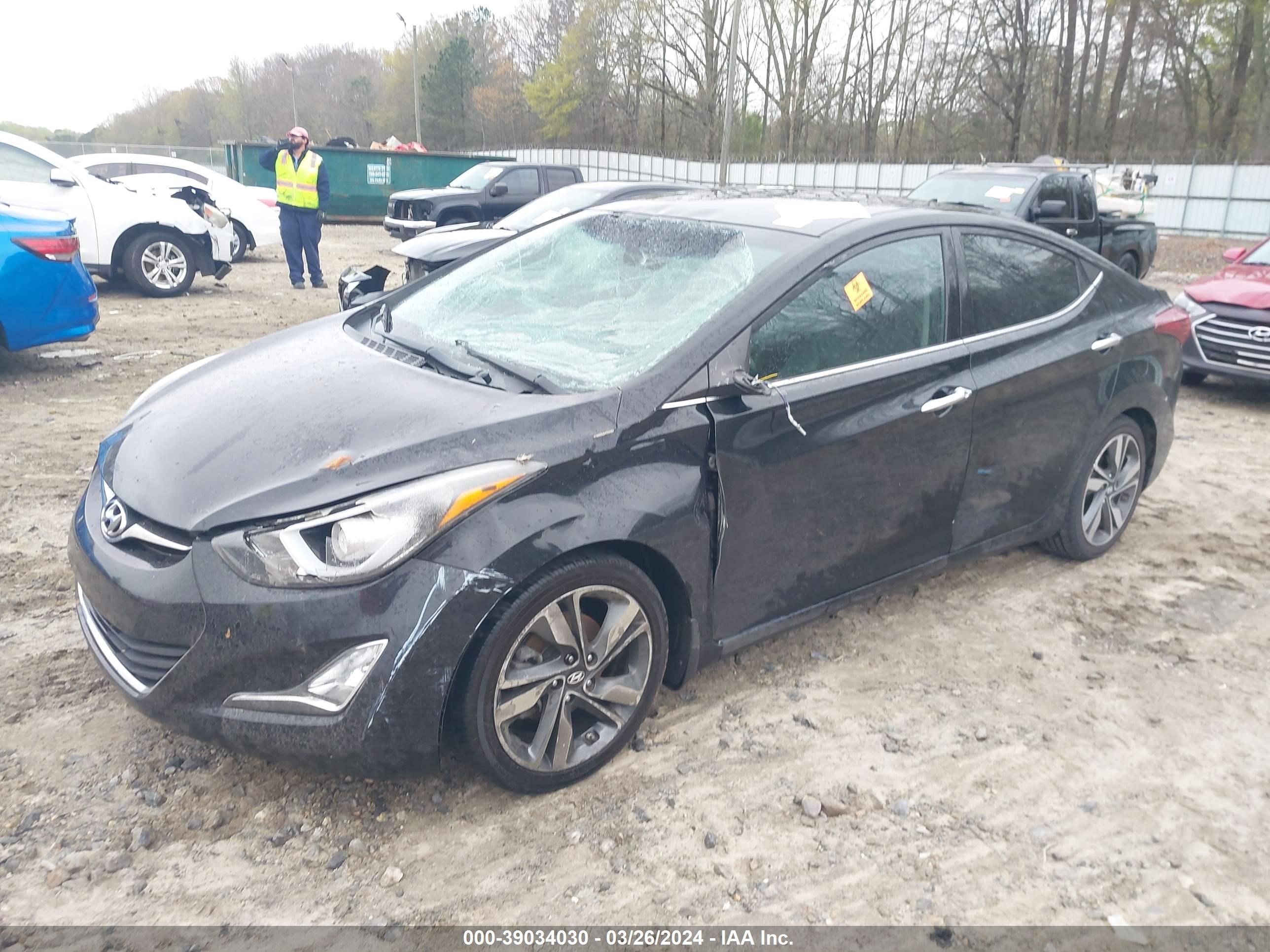 Photo 1 VIN: KMHDH4AE0EU100493 - HYUNDAI ELANTRA 