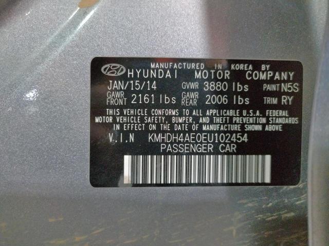 Photo 11 VIN: KMHDH4AE0EU102454 - HYUNDAI ELANTRA SE 