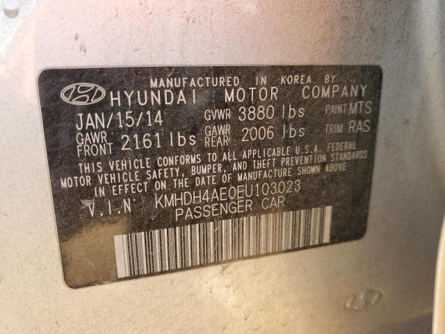 Photo 11 VIN: KMHDH4AE0EU103023 - HYUNDAI ELANTRA 