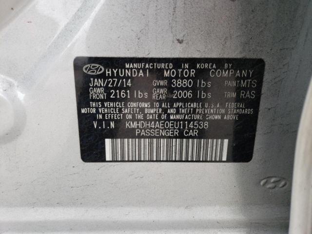 Photo 12 VIN: KMHDH4AE0EU114538 - HYUNDAI ELANTRA SE 